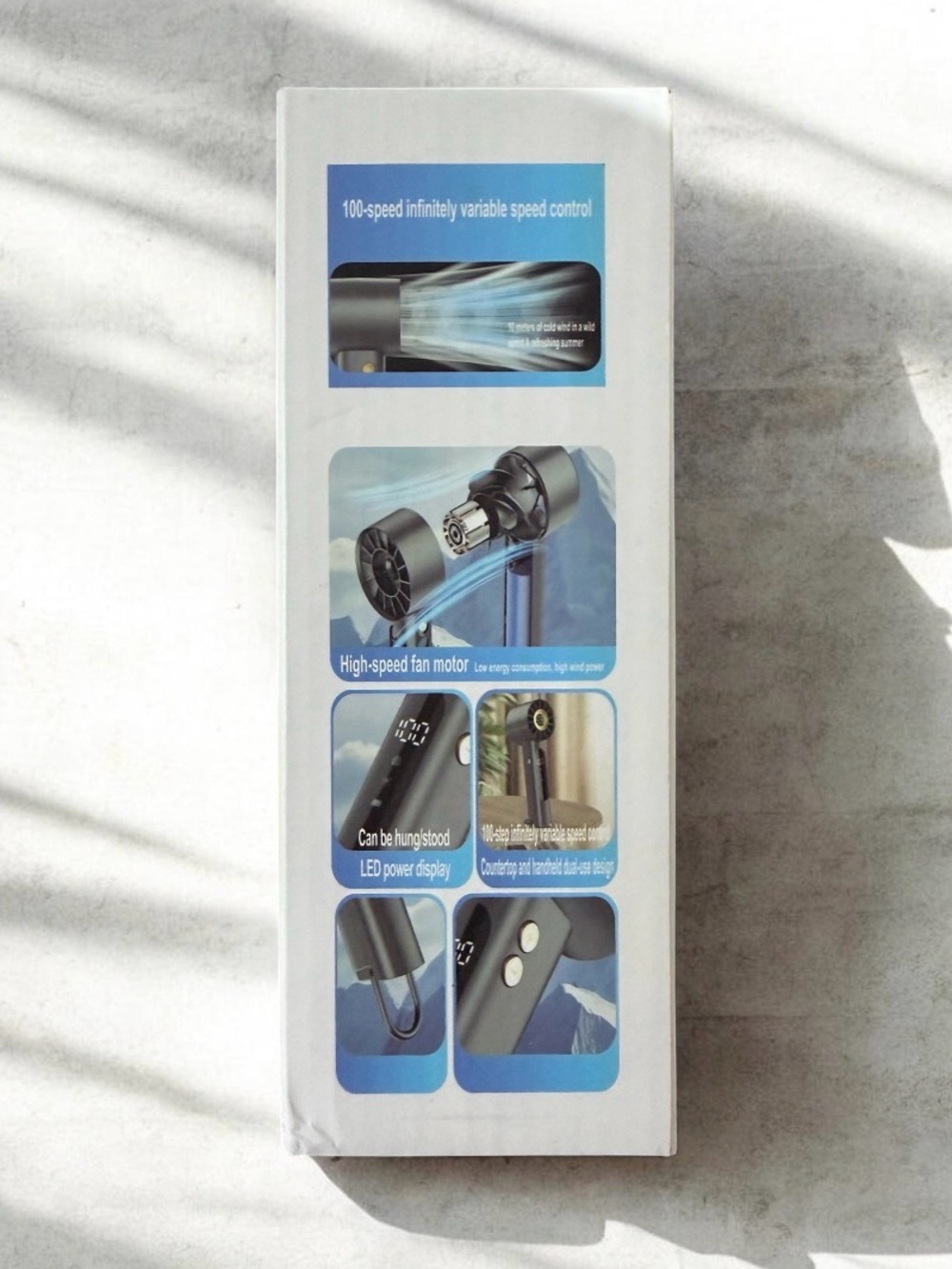 FAN High Speed Handheld Fan WHITE NIP/NWOT - Picture 2 of 4